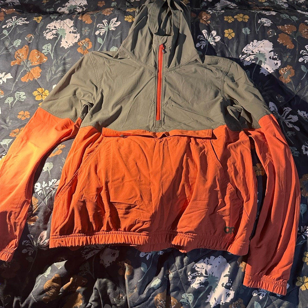 Outdoor Research Ferossi Anorak Olive Hooded Jacket